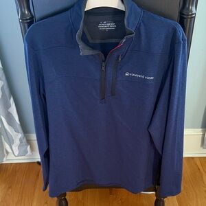 Vineyard Vines Men's Navy Quarter-Zip Pullover